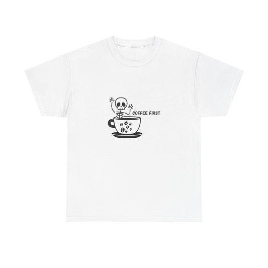Coffee First Skeleton t-shirt