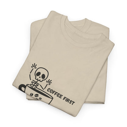 Coffee First Skeleton t-shirt
