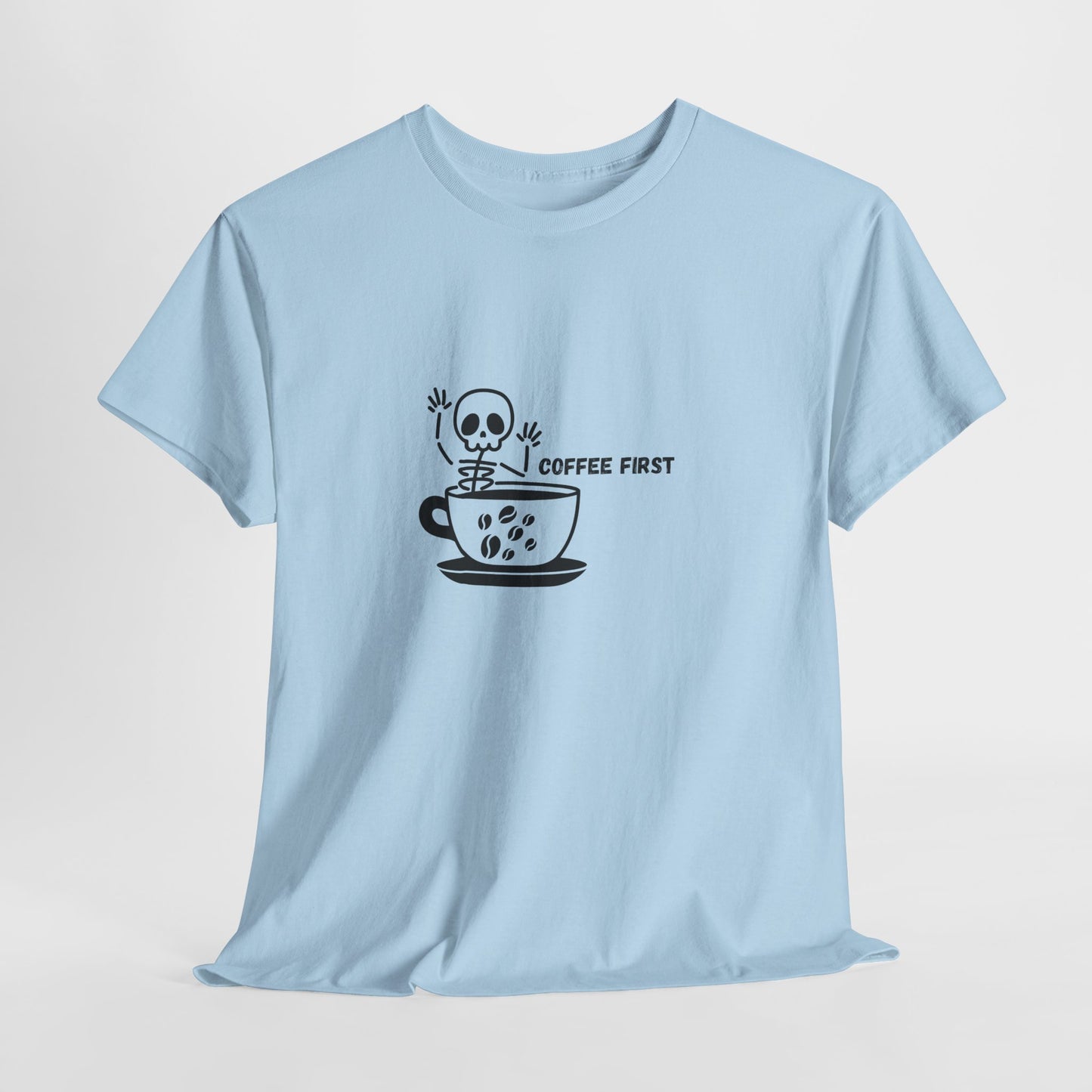 Coffee First Skeleton t-shirt