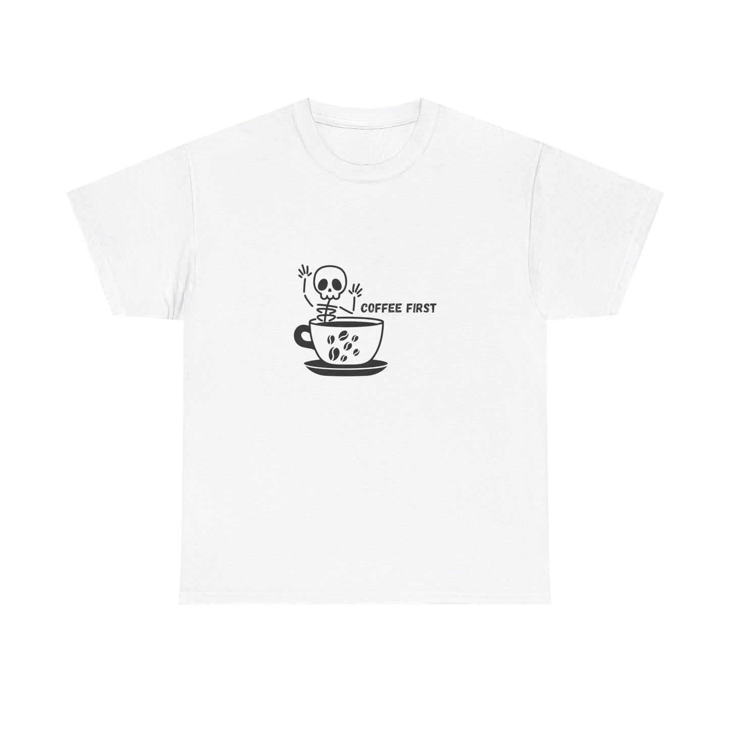Coffee First Skeleton t-shirt