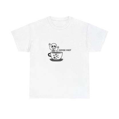 Coffee First Skeleton t-shirt