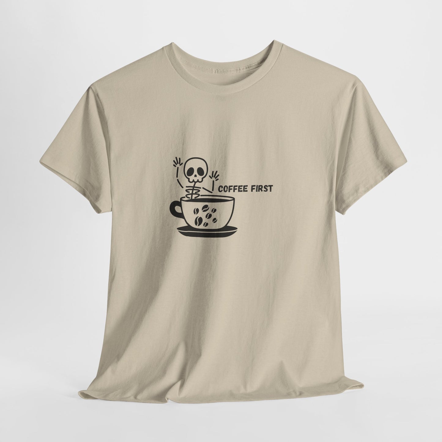 Coffee First Skeleton t-shirt