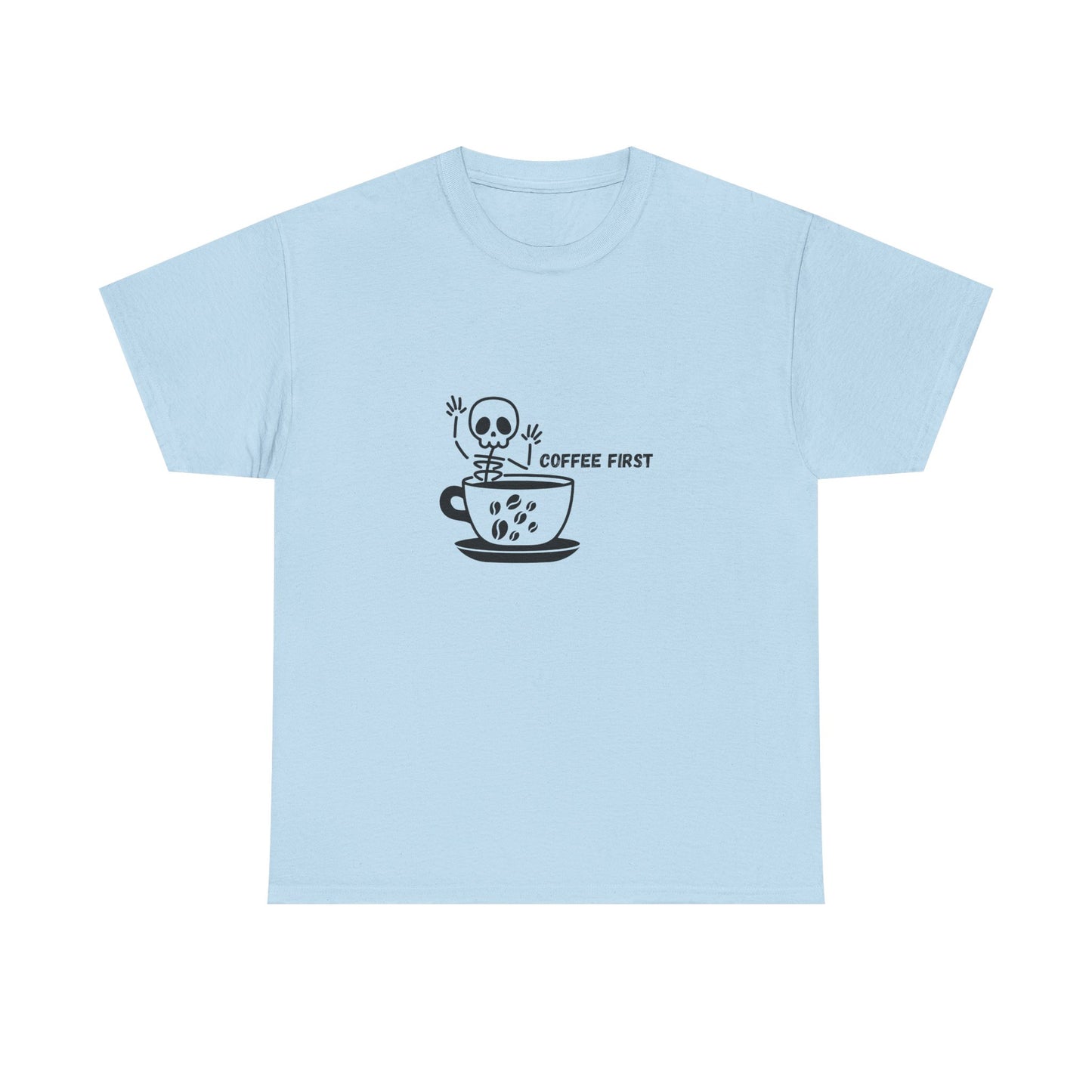 Coffee First Skeleton t-shirt