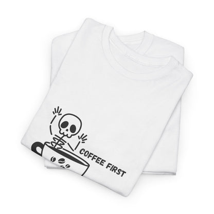 Coffee First Skeleton t-shirt