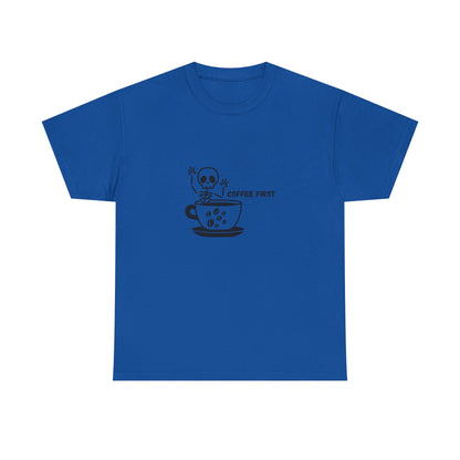 Coffee First Skeleton t-shirt
