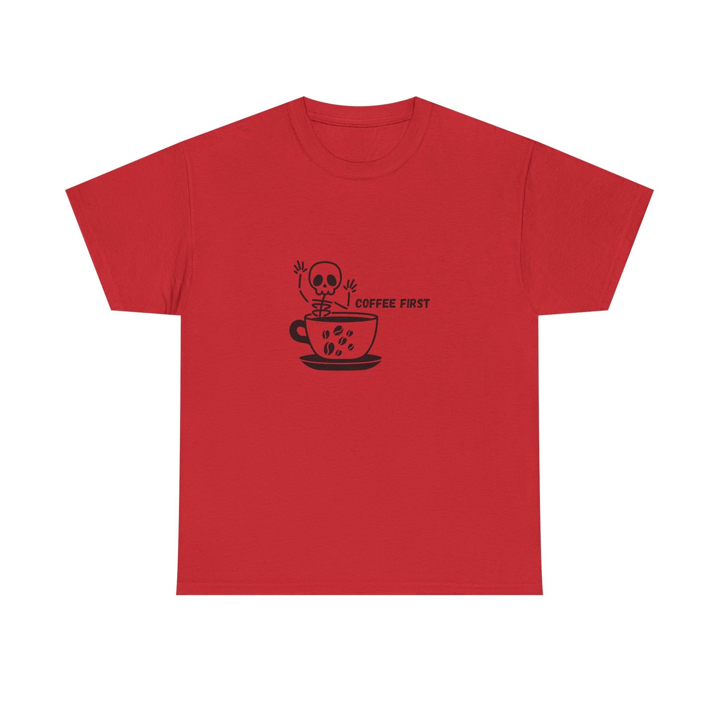 Coffee First Skeleton t-shirt
