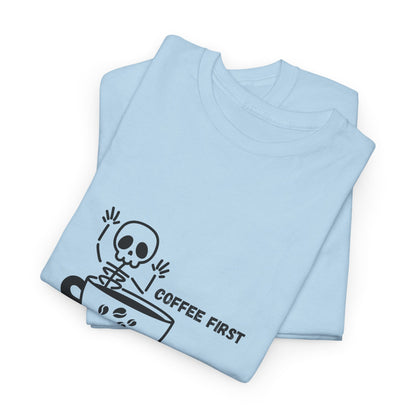 Coffee First Skeleton t-shirt