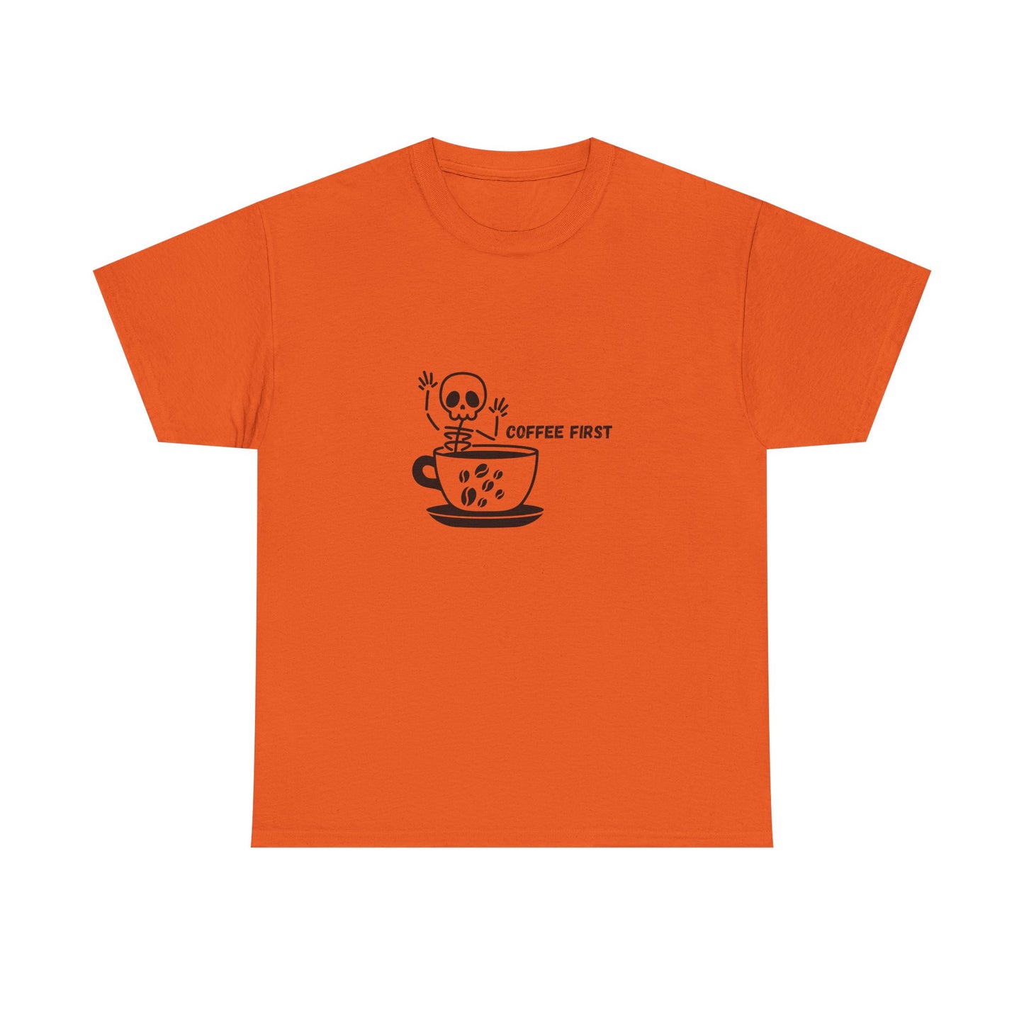 Coffee First Skeleton t-shirt