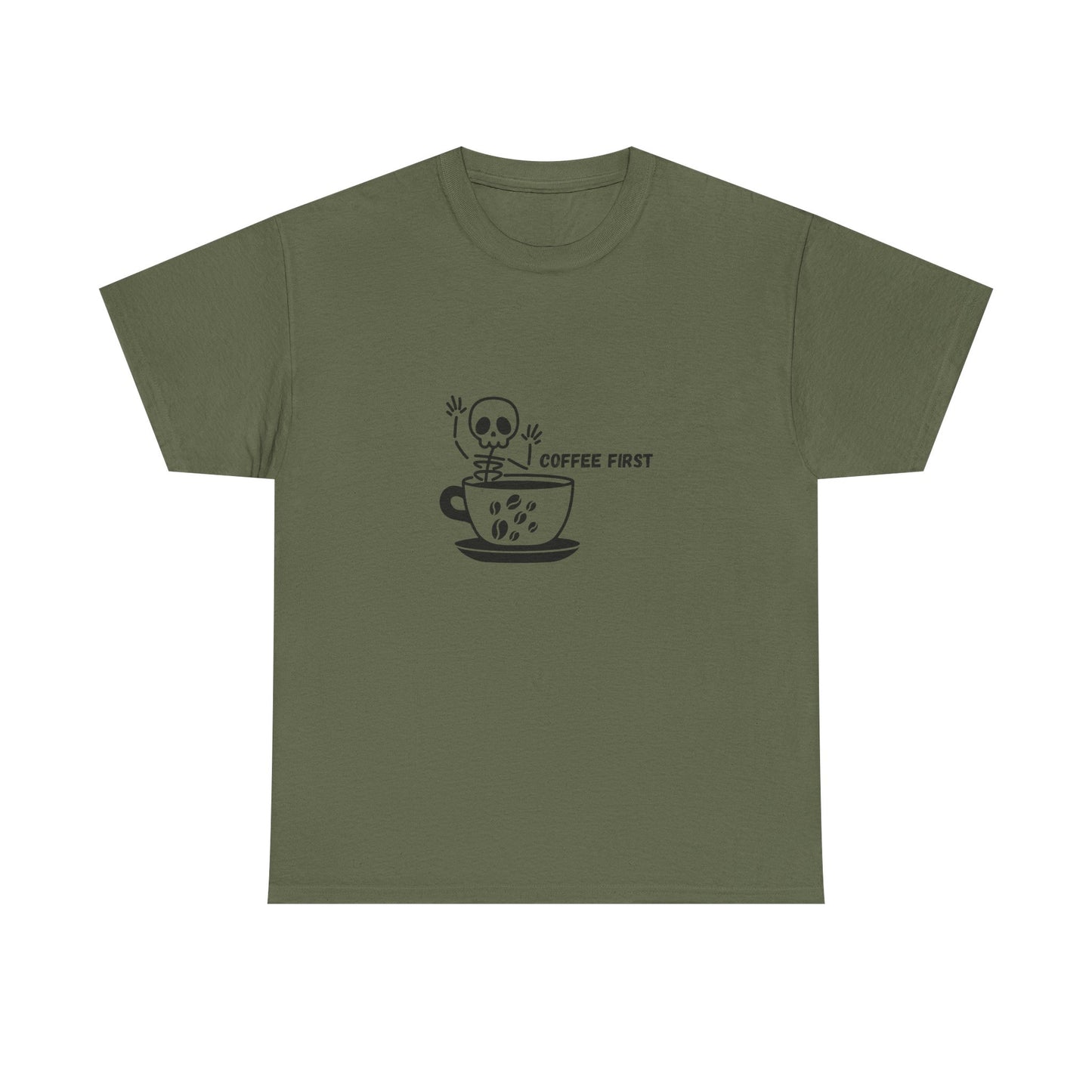 Coffee First Skeleton t-shirt