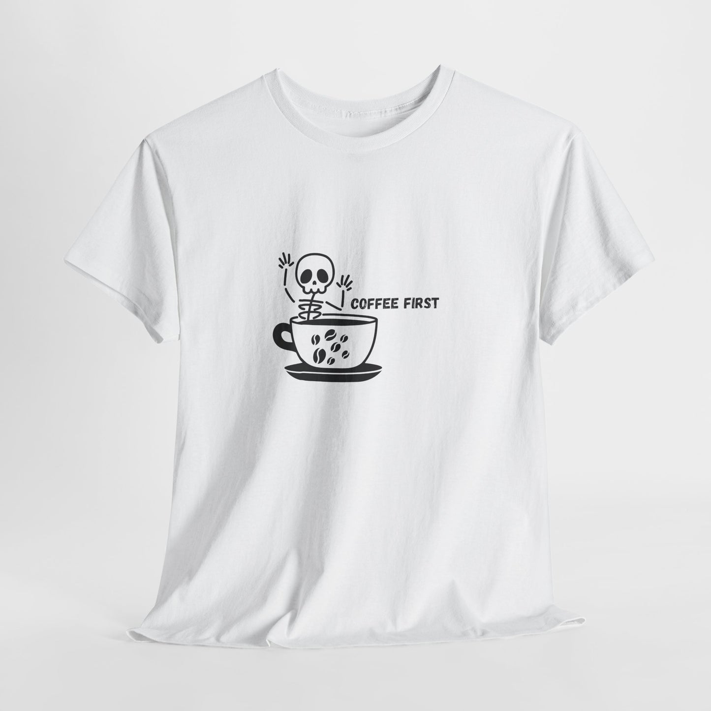 Coffee First Skeleton t-shirt
