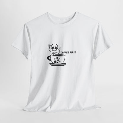 Coffee First Skeleton t-shirt