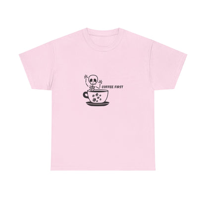 Coffee First Skeleton t-shirt